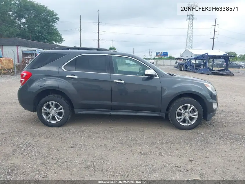 2017 Chevrolet Equinox Lt VIN: 2GNFLFEK9H6338571 Lot: 45485407