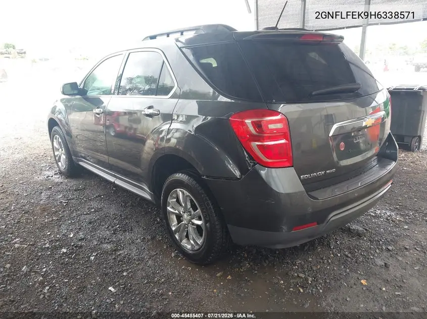 2017 Chevrolet Equinox Lt VIN: 2GNFLFEK9H6338571 Lot: 45485407