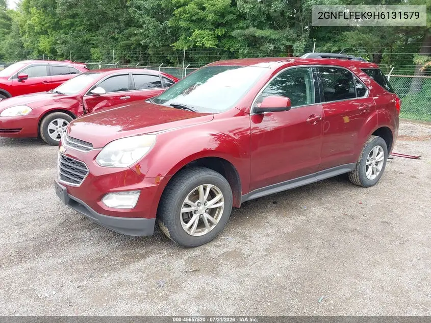 2017 Chevrolet Equinox Lt VIN: 2GNFLFEK9H6131579 Lot: 45657520