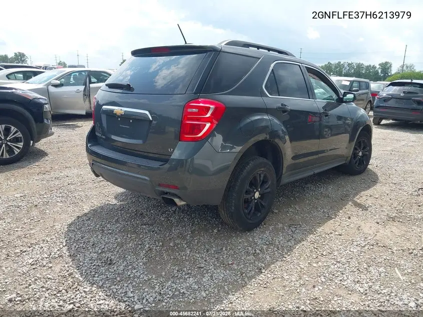 2017 Chevrolet Equinox Lt VIN: 2GNFLFE37H6213979 Lot: 45682241