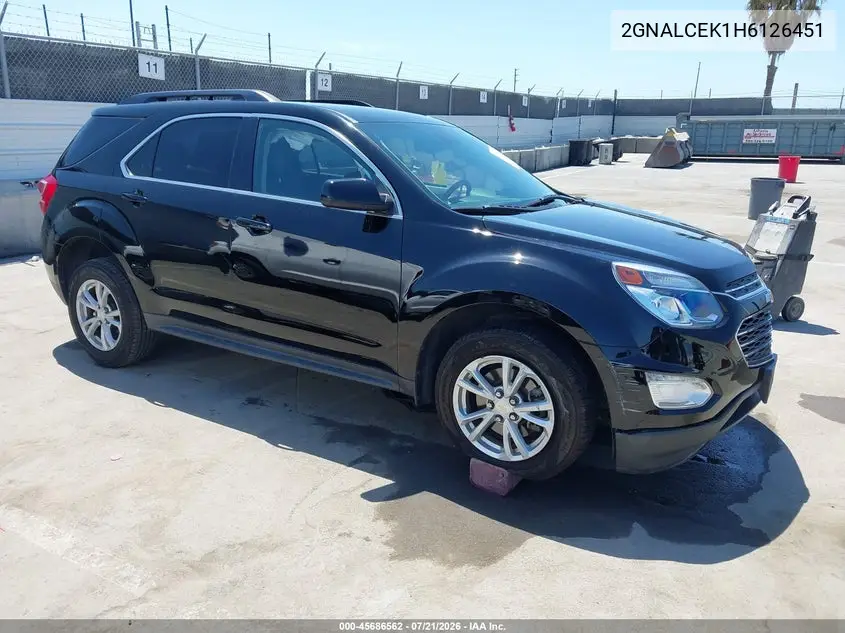 2017 Chevrolet Equinox Lt VIN: 2GNALCEK1H6126451 Lot: 45686562
