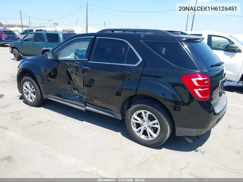2017 Chevrolet Equinox Lt VIN: 2GNALCEK1H6126451 Lot: 45686562