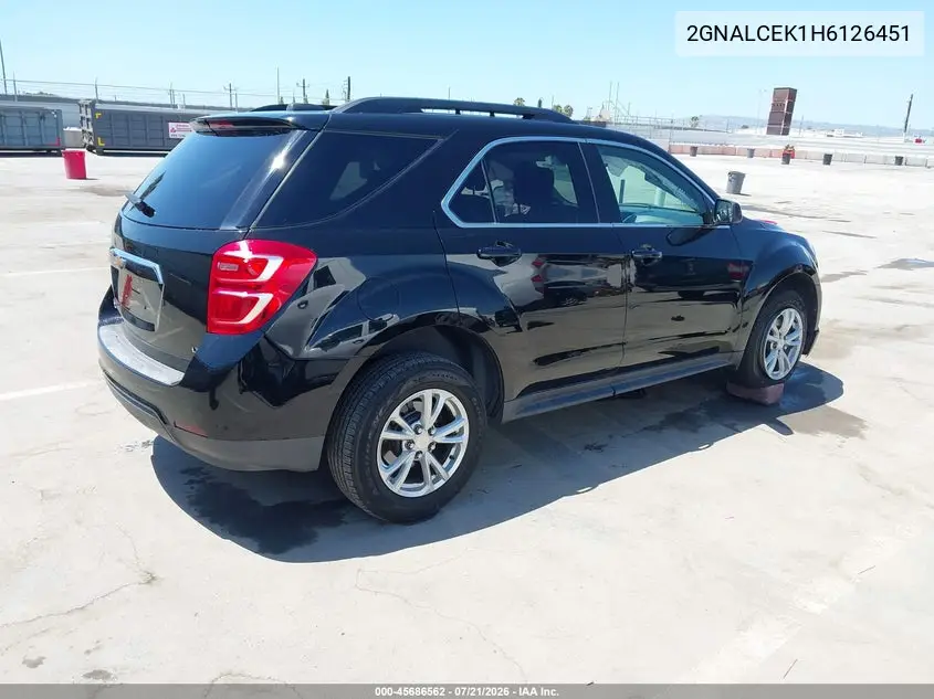 2017 Chevrolet Equinox Lt VIN: 2GNALCEK1H6126451 Lot: 45686562