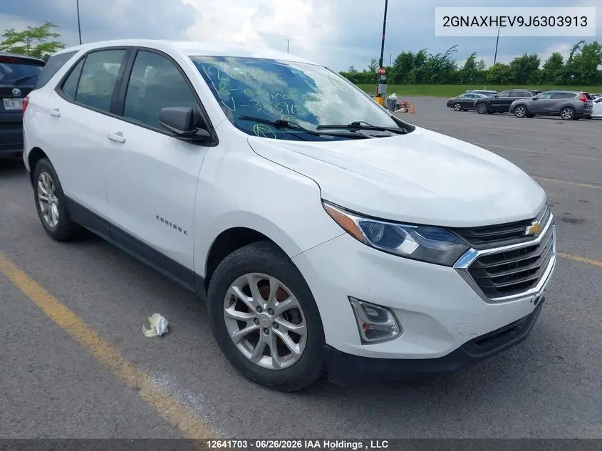2018 Chevrolet Equinox Ls VIN: 2GNAXHEV9J6303913 Lot: 12641703