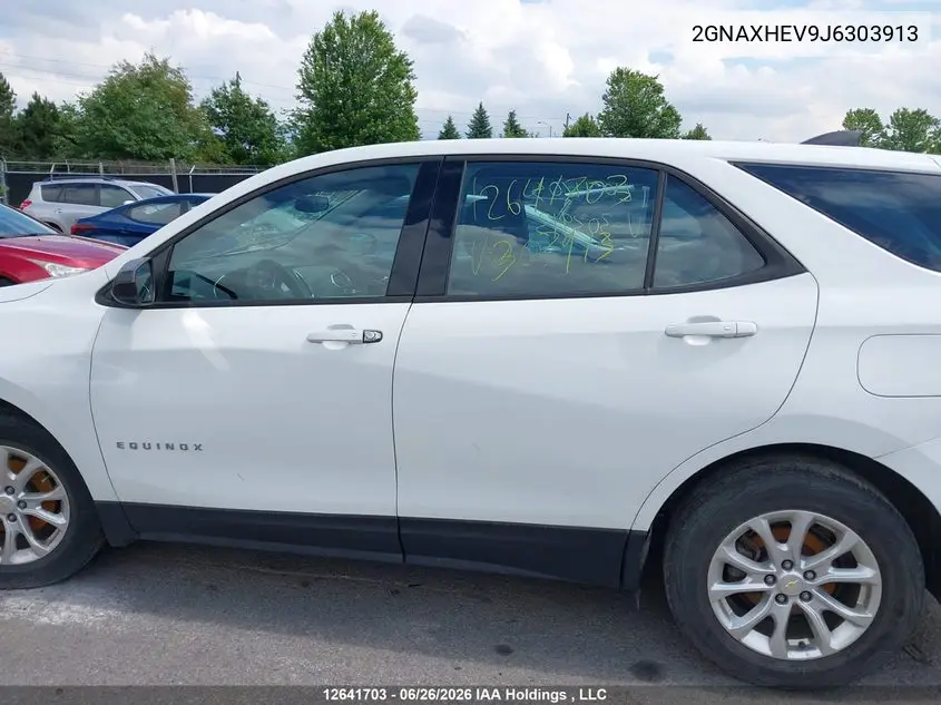 2018 Chevrolet Equinox Ls VIN: 2GNAXHEV9J6303913 Lot: 12641703