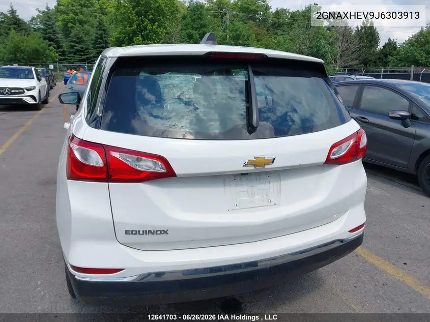 2018 Chevrolet Equinox Ls VIN: 2GNAXHEV9J6303913 Lot: 12641703
