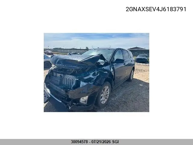 2018 Chevrolet Equinox Lt VIN: 2GNAXSEV4J6183791 Lot: 30094578