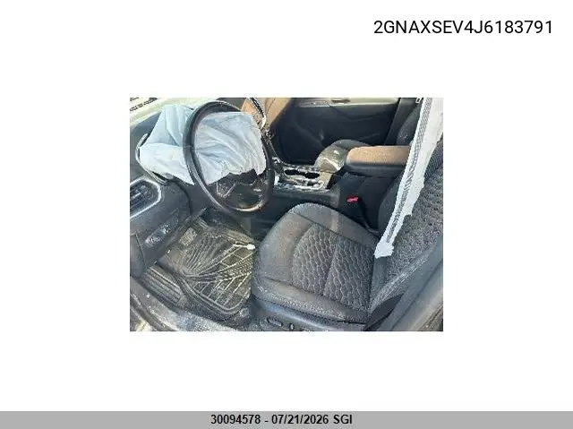 2018 Chevrolet Equinox Lt VIN: 2GNAXSEV4J6183791 Lot: 30094578