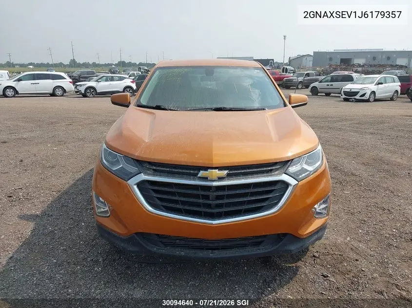2018 Chevrolet Equinox Lt VIN: 2GNAXSEV1J6179357 Lot: 30094640