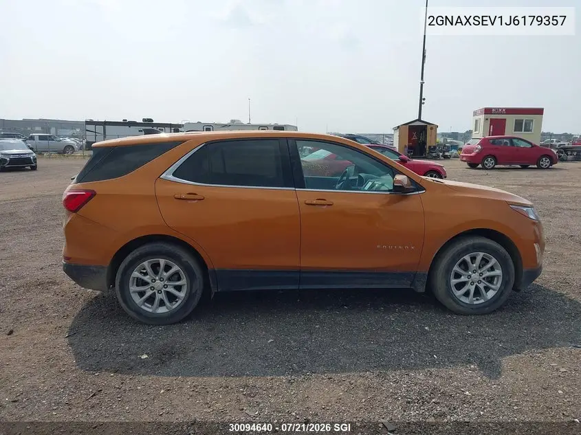 2018 Chevrolet Equinox Lt VIN: 2GNAXSEV1J6179357 Lot: 30094640