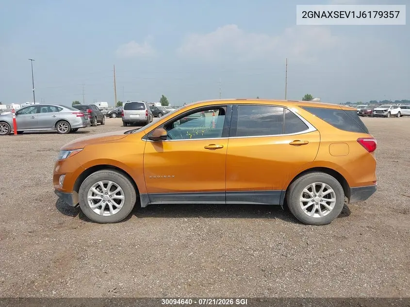 2018 Chevrolet Equinox Lt VIN: 2GNAXSEV1J6179357 Lot: 30094640