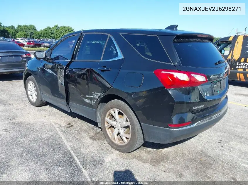2GNAXJEV2J6298271 2018 Chevrolet Equinox Lt