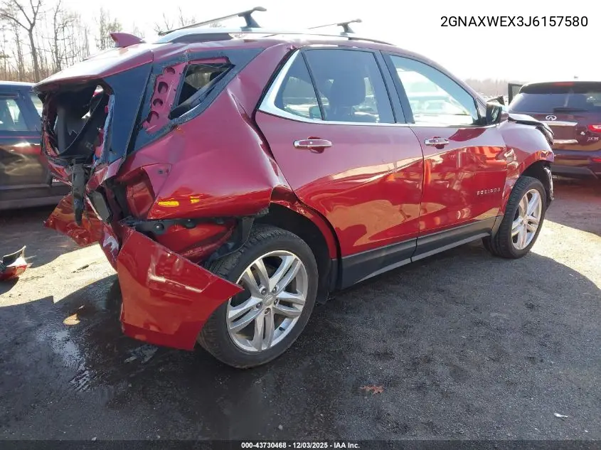 2GNAXWEX3J6157580 2018 Chevrolet Equinox Premier