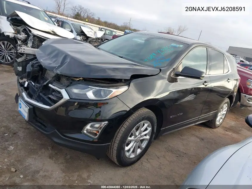 2GNAXJEVXJ6208591 2018 Chevrolet Equinox Lt