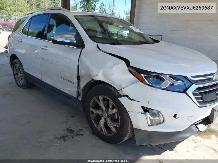 2018 Chevrolet Equinox Premier VIN: 2GNAXVEVXJ6269687 Lot: 45440306