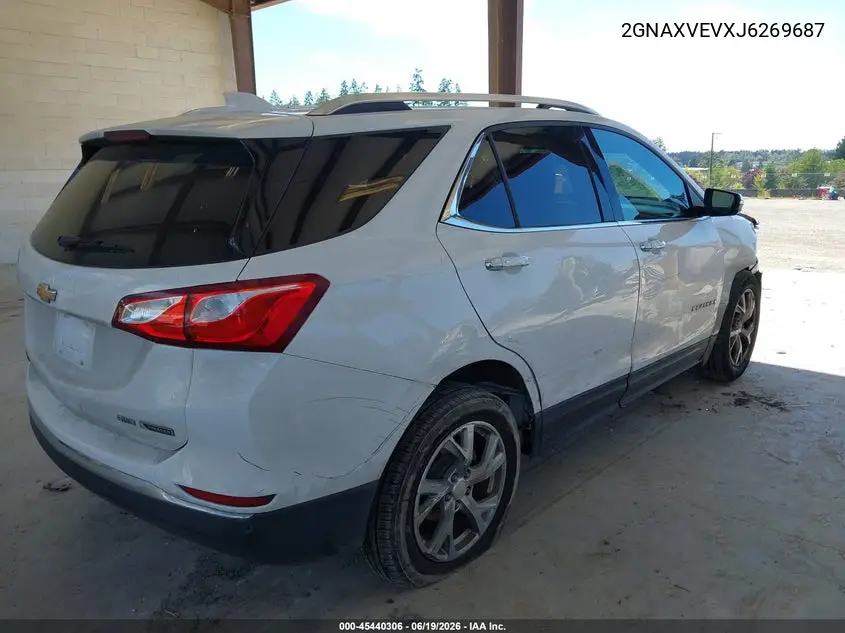 2018 Chevrolet Equinox Premier VIN: 2GNAXVEVXJ6269687 Lot: 45440306
