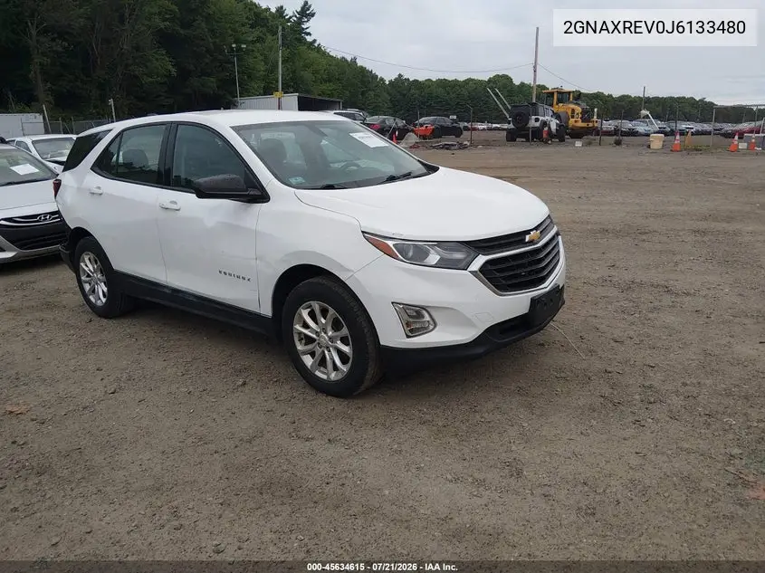 2018 Chevrolet Equinox Ls VIN: 2GNAXREV0J6133480 Lot: 45634615