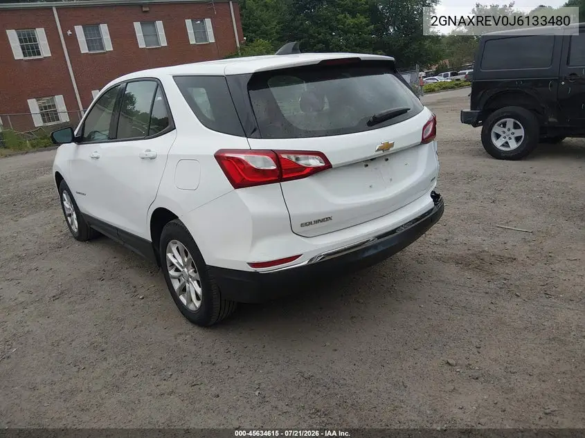 2018 Chevrolet Equinox Ls VIN: 2GNAXREV0J6133480 Lot: 45634615
