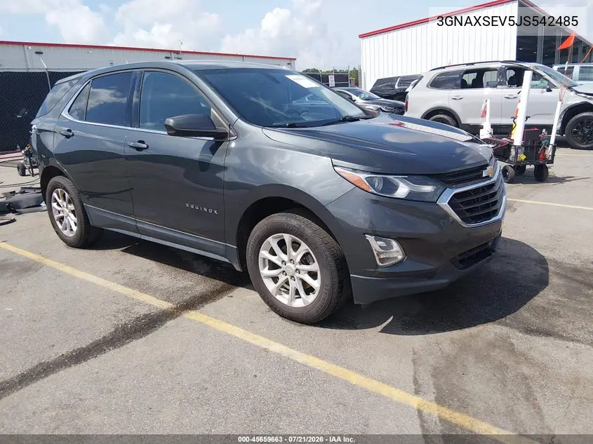 2018 Chevrolet Equinox Lt VIN: 3GNAXSEV5JS542485 Lot: 45659663