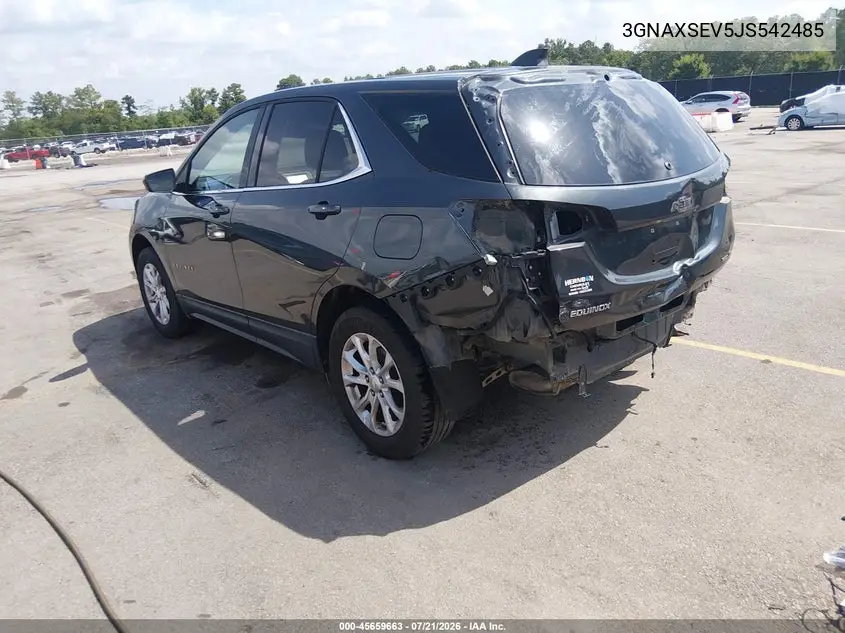 2018 Chevrolet Equinox Lt VIN: 3GNAXSEV5JS542485 Lot: 45659663