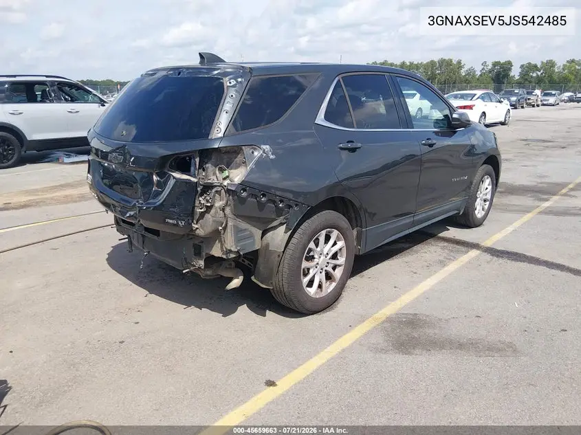 2018 Chevrolet Equinox Lt VIN: 3GNAXSEV5JS542485 Lot: 45659663