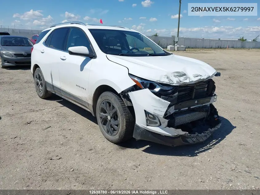 2019 Chevrolet Equinox Lt VIN: 2GNAXVEX5K6279997 Lot: 12638780