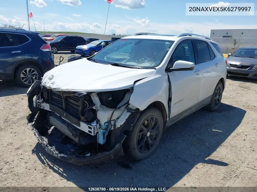 2019 Chevrolet Equinox Lt VIN: 2GNAXVEX5K6279997 Lot: 12638780