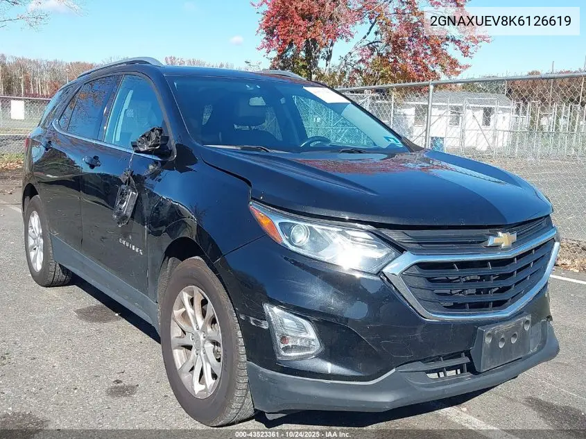 2GNAXUEV8K6126619 2019 Chevrolet Equinox Lt