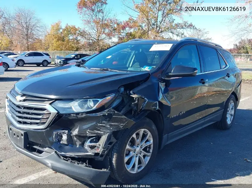 2GNAXUEV8K6126619 2019 Chevrolet Equinox Lt