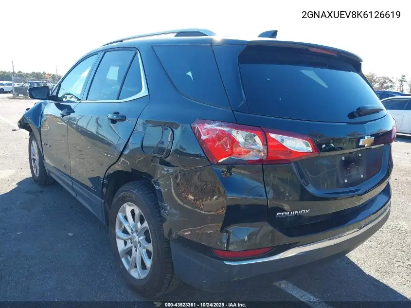 2GNAXUEV8K6126619 2019 Chevrolet Equinox Lt