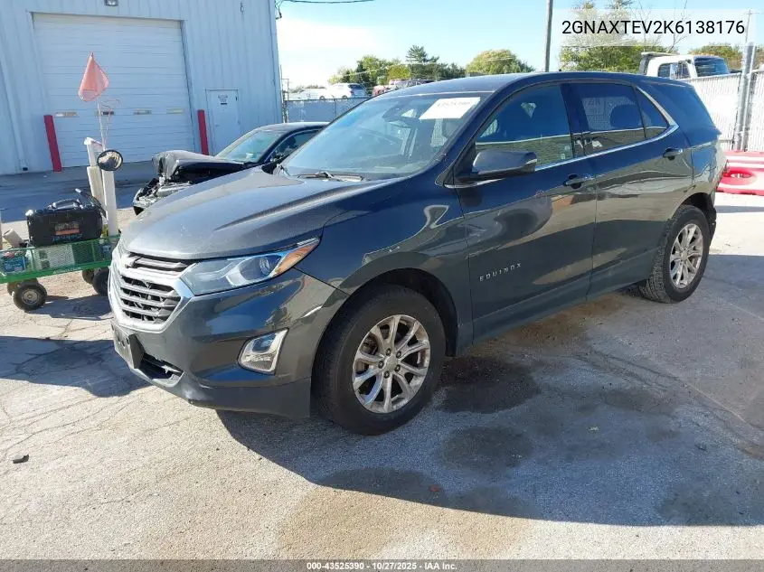 2GNAXTEV2K6138176 2019 Chevrolet Equinox Lt