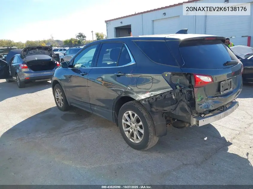 2GNAXTEV2K6138176 2019 Chevrolet Equinox Lt