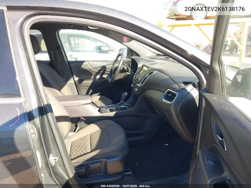 2GNAXTEV2K6138176 2019 Chevrolet Equinox Lt