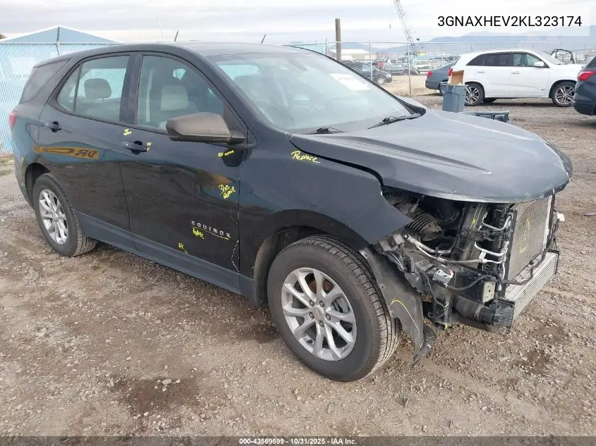 3GNAXHEV2KL323174 2019 Chevrolet Equinox Ls