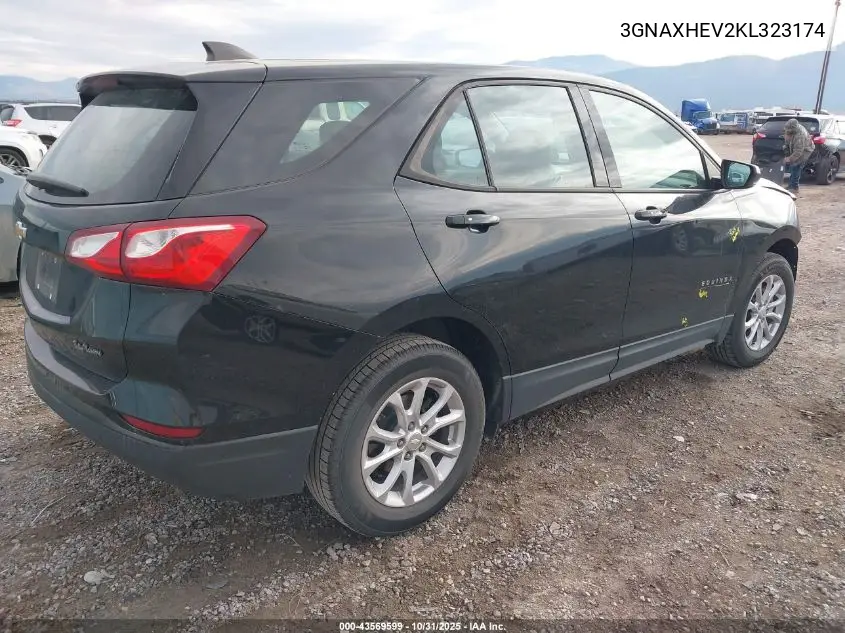 3GNAXHEV2KL323174 2019 Chevrolet Equinox Ls