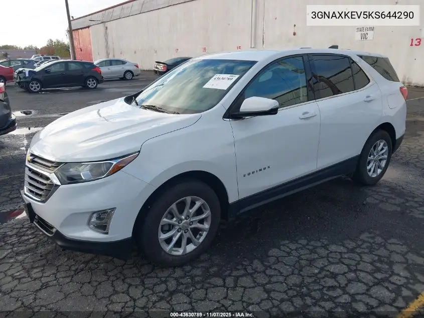 3GNAXKEV5KS644290 2019 Chevrolet Equinox Lt