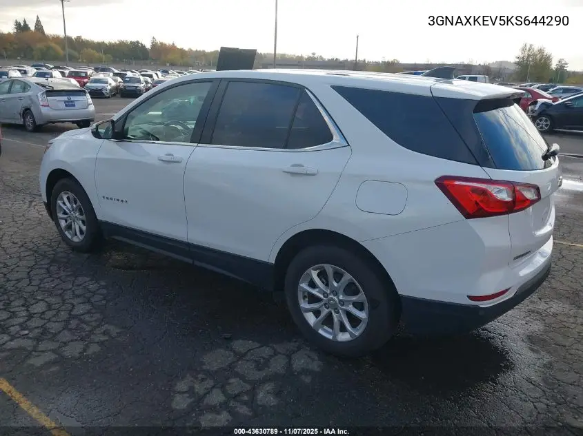 3GNAXKEV5KS644290 2019 Chevrolet Equinox Lt
