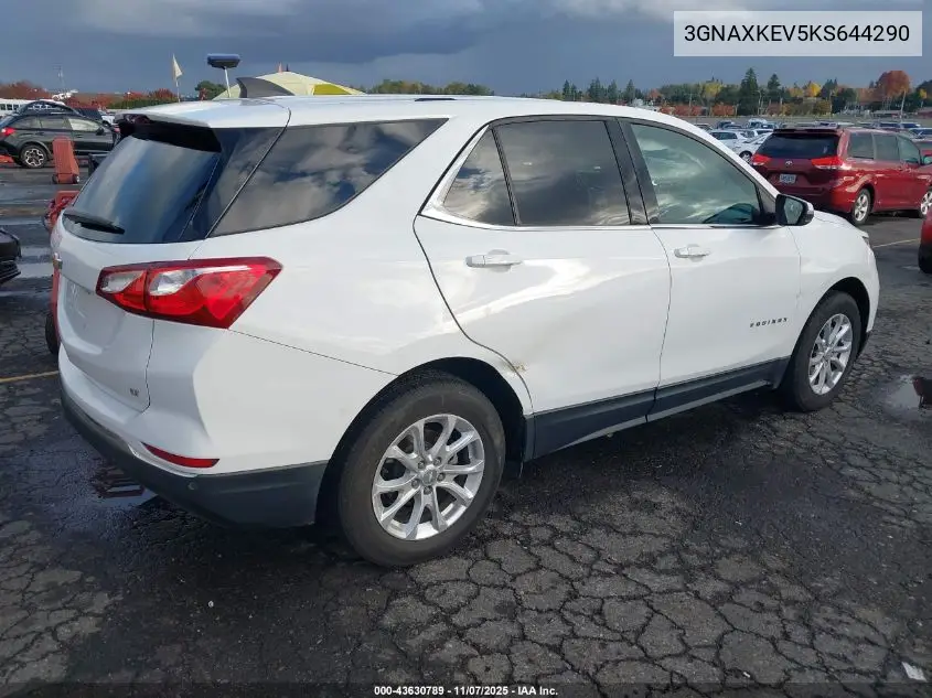 3GNAXKEV5KS644290 2019 Chevrolet Equinox Lt