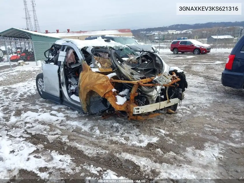 3GNAXKEV3KS621316 2019 Chevrolet Equinox Lt