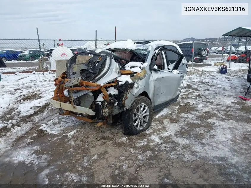 3GNAXKEV3KS621316 2019 Chevrolet Equinox Lt
