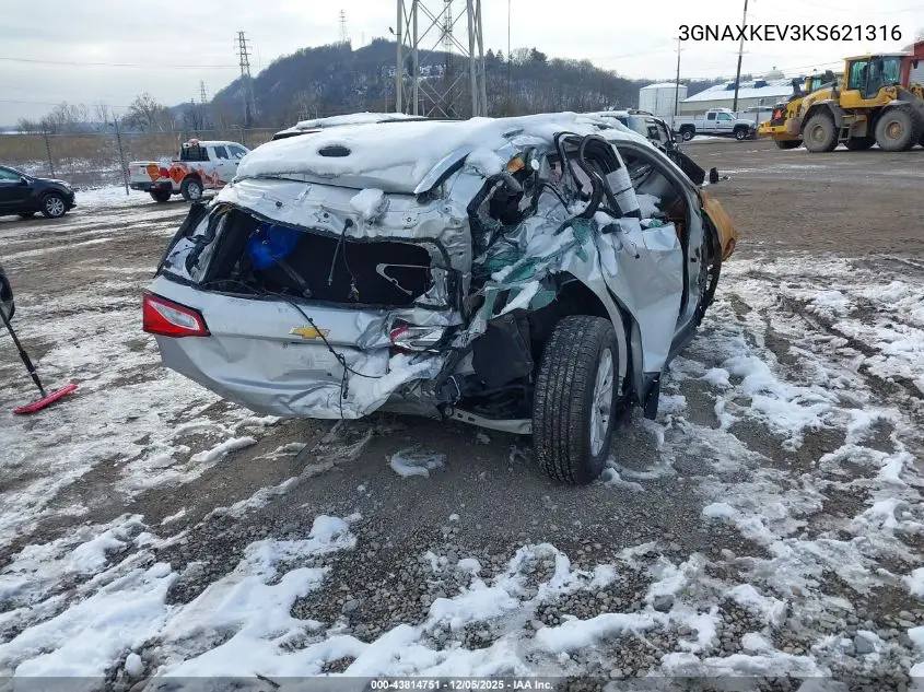 3GNAXKEV3KS621316 2019 Chevrolet Equinox Lt