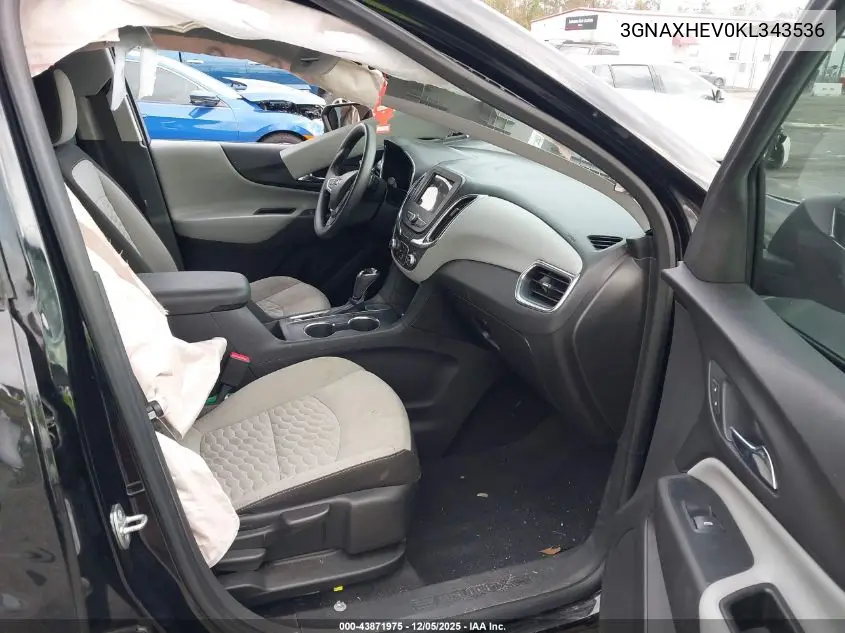 3GNAXHEV0KL343536 2019 Chevrolet Equinox Ls