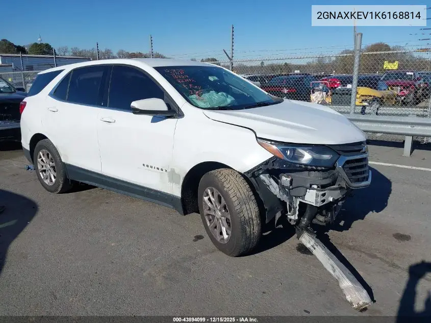 2GNAXKEV1K6168814 2019 Chevrolet Equinox Lt