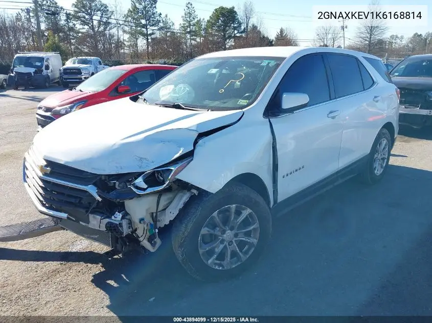2GNAXKEV1K6168814 2019 Chevrolet Equinox Lt