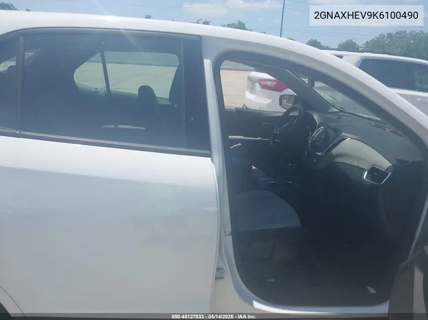 2GNAXHEV9K6100490 2019 Chevrolet Equinox Ls