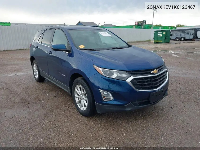2GNAXKEV1K6123467 2019 Chevrolet Equinox Lt