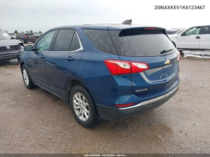 2GNAXKEV1K6123467 2019 Chevrolet Equinox Lt