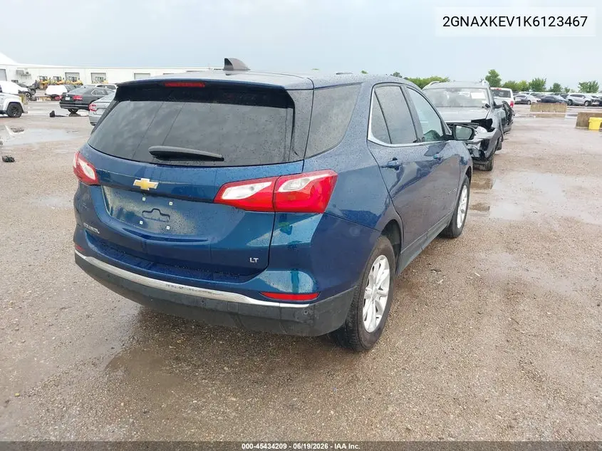 2GNAXKEV1K6123467 2019 Chevrolet Equinox Lt