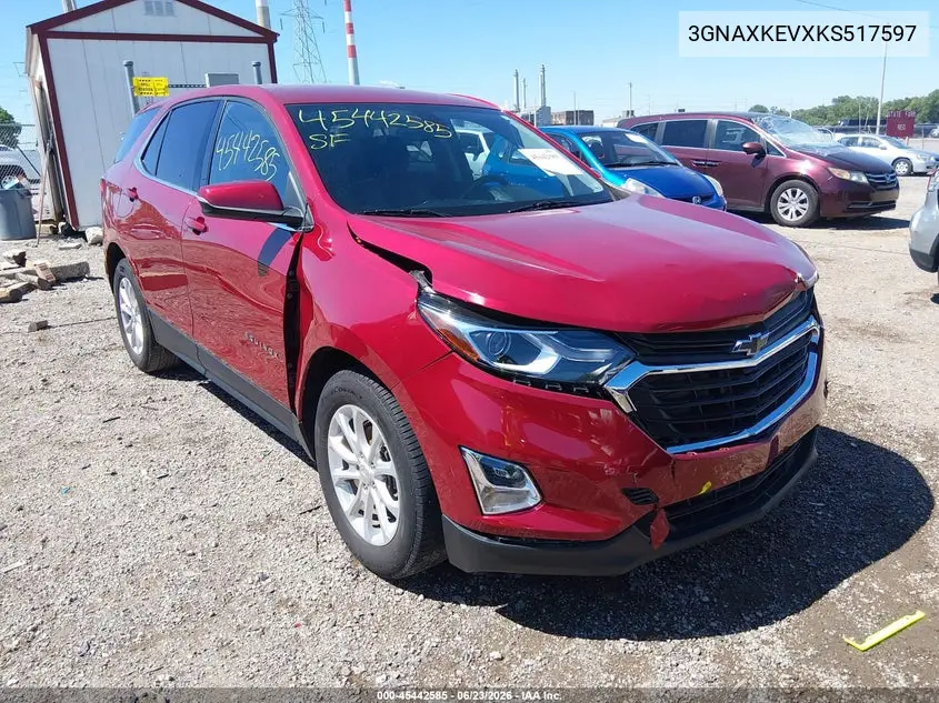 3GNAXKEVXKS517597 2019 Chevrolet Equinox Lt