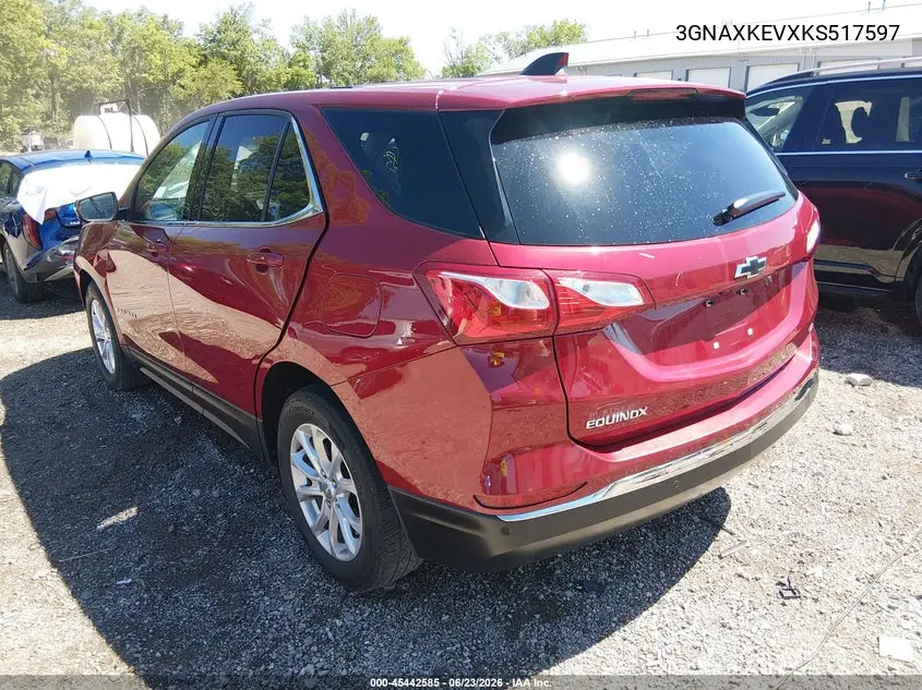 3GNAXKEVXKS517597 2019 Chevrolet Equinox Lt